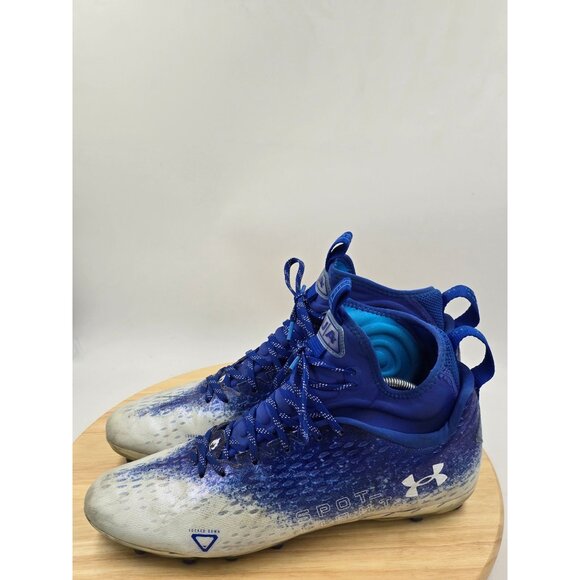 Under Armour Spotlight Lux MC 2.0 Blue Football Cleats 3025082 400 Mens Sz 13.5 main image 4